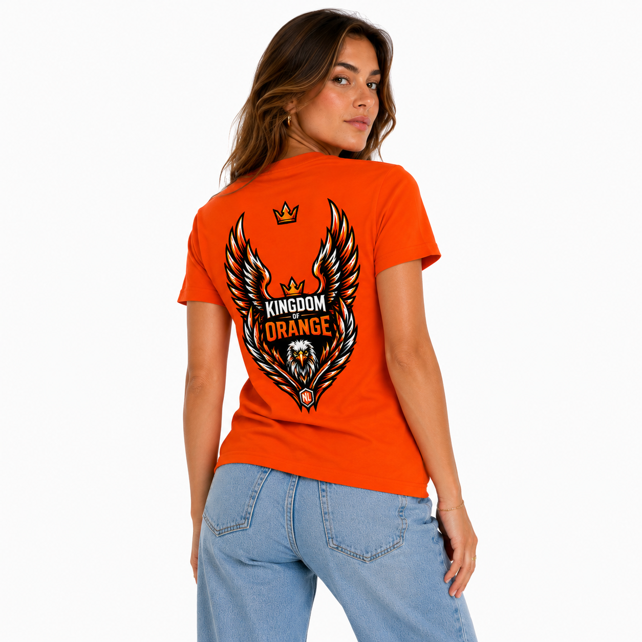Nederland Kingdom Eagle T-Shirt – Oranje Fan Shirt 2026 Editie - UNISEX