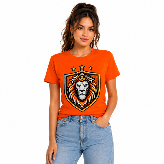 Nederland Kampioenen Leeuw T-Shirt – Oranje Fan Shirt 2026 Editie - UNISEX