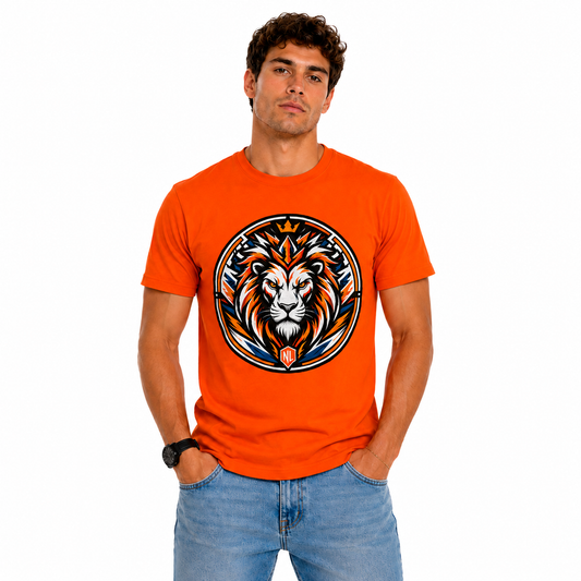 Nederland Leeuw Chest T-Shirt – Oranje Fan Shirt 2026 Editie - UNISEX