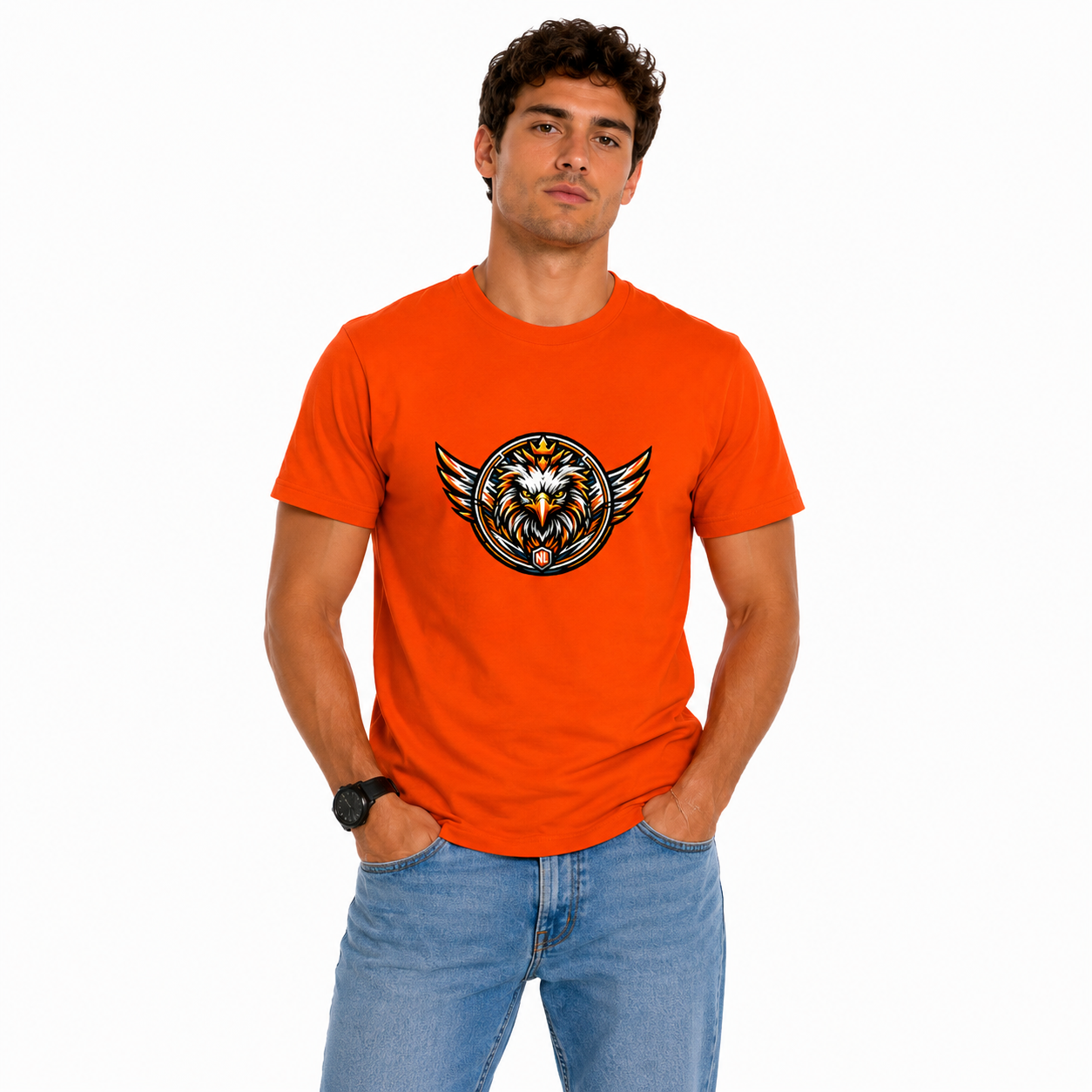 Nederland Kingdom Eagle T-Shirt – Oranje Fan Shirt 2026 Editie - UNISEX