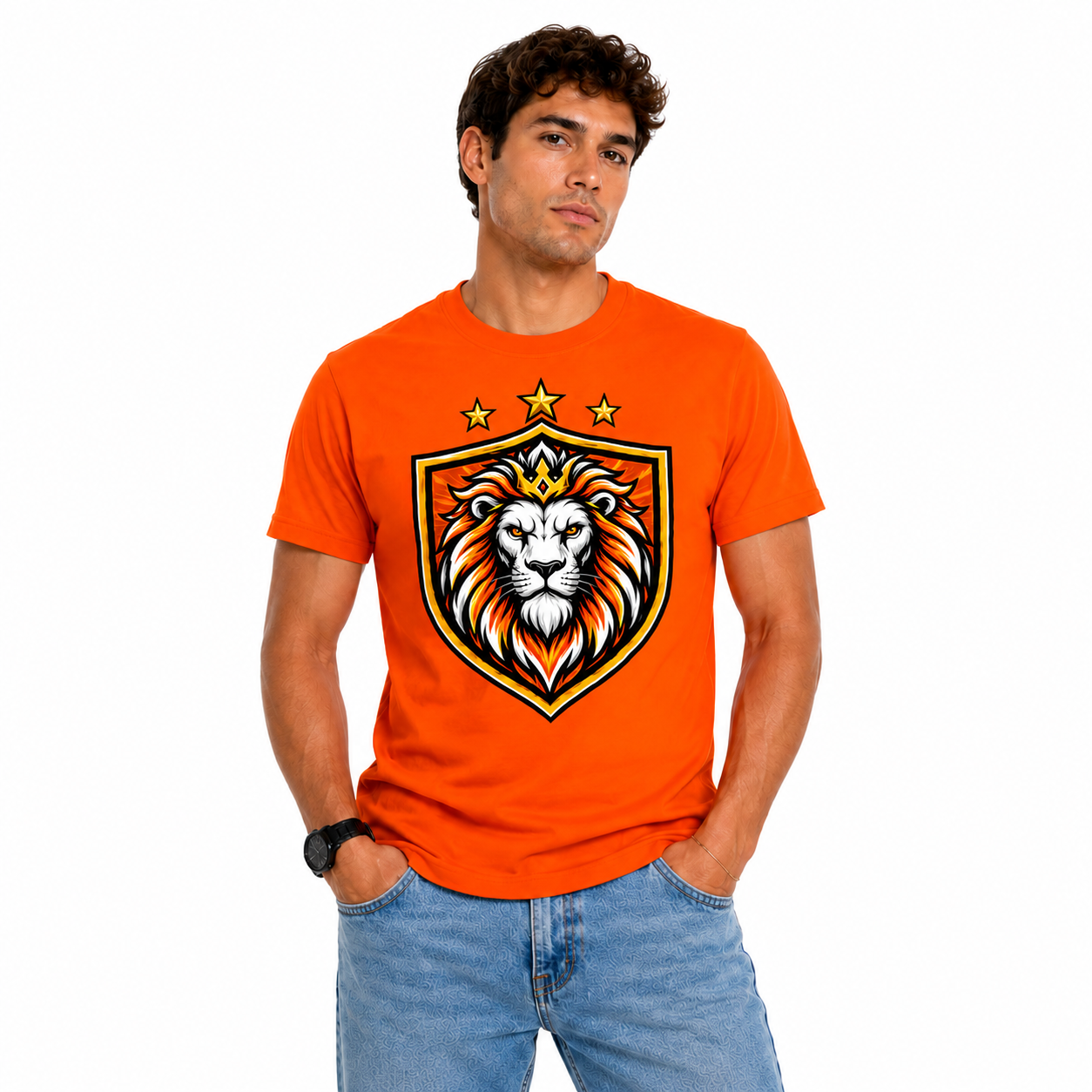 Nederland Kampioenen Leeuw T-Shirt – Oranje Fan Shirt 2026 Editie - UNISEX