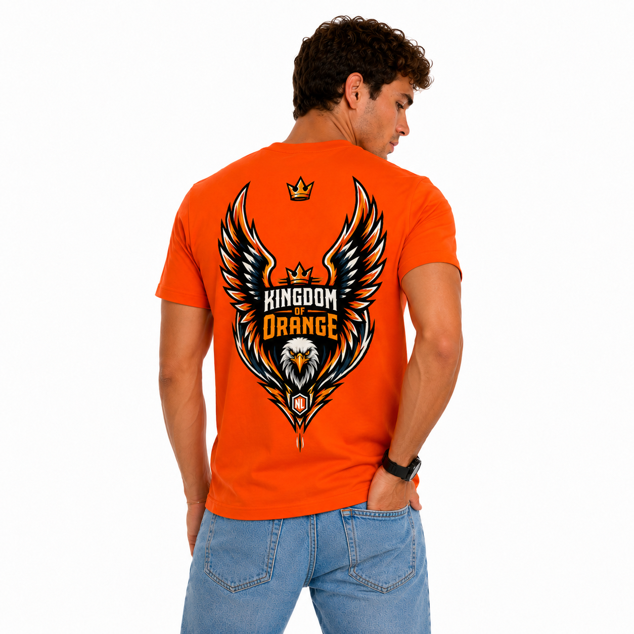 Nederland Kingdom Eagle T-Shirt – Oranje Fan Shirt 2026 Editie - UNISEX